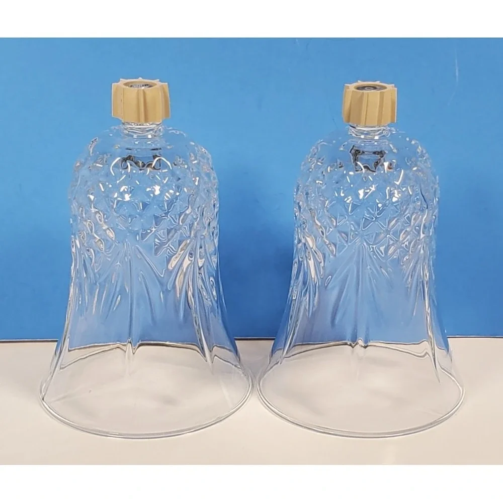 Vintage Votive Cups Windsor Patt Glass Peg Candle Home Interior N/Grippers QTY 2